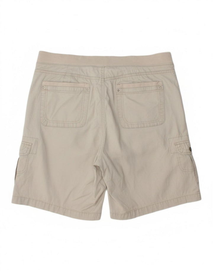 Shorts cargo feminino LEE com ajuste relaxado US 14 XL W36 algodão bege