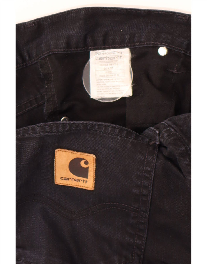 Carhartt Mens Slim Jeans W34 L32 Azul Marinho Algodão