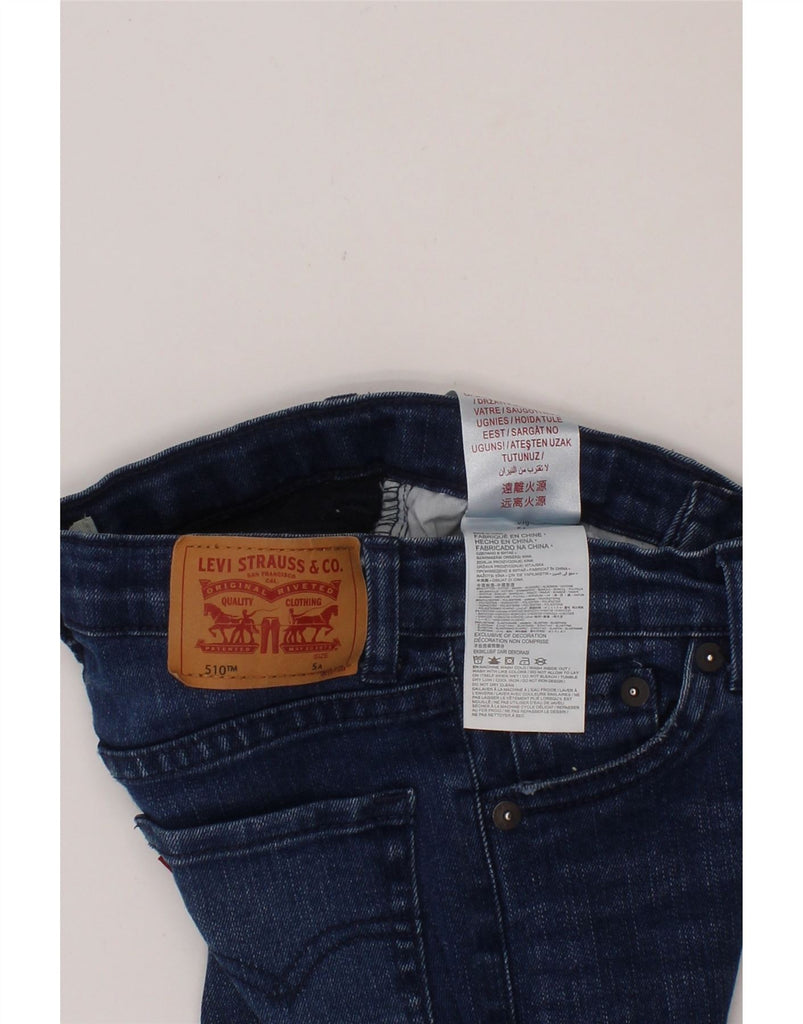 LEVI'S Boys 510 Skinny Jeans 4-5 Years W22 L17 Blue Cotton Vintage Levi's and Second-Hand Levi's from Messina Hembry 