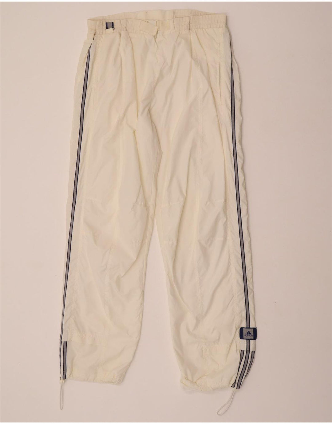 Adidas Mens Calça Impermeável Grande Off White Poliamida