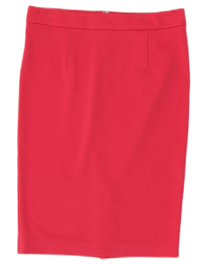 Saia lápis feminina Trussardi IT 40 pequena W30 poliéster vermelho