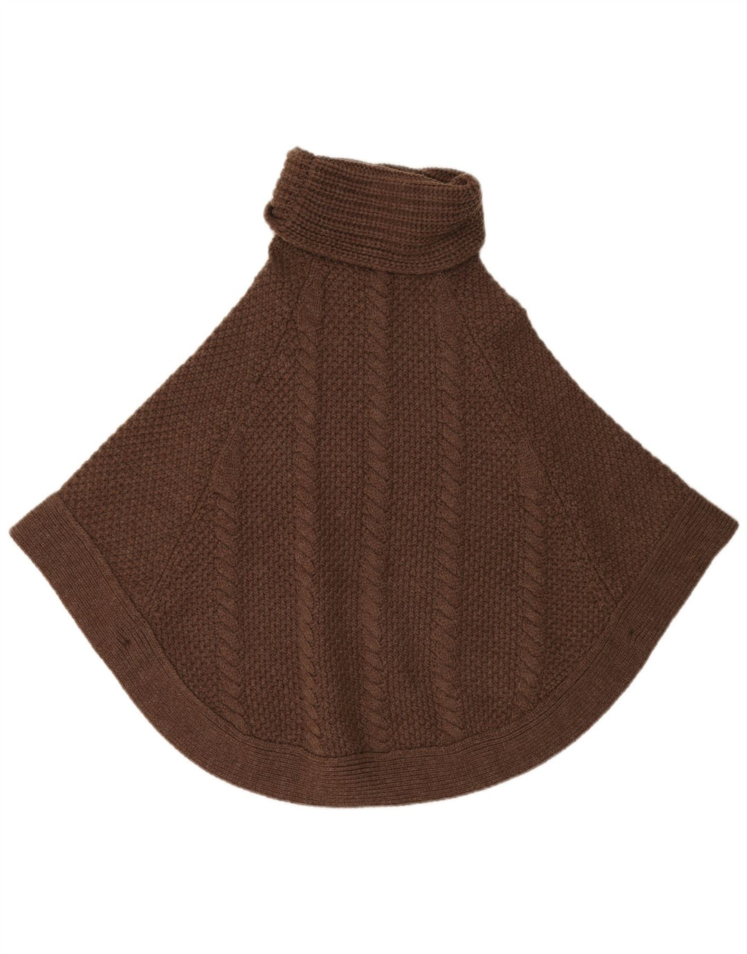 Joules Poncho Jumper feminino grande Reino Unido 10 pequeno marrom acrílico