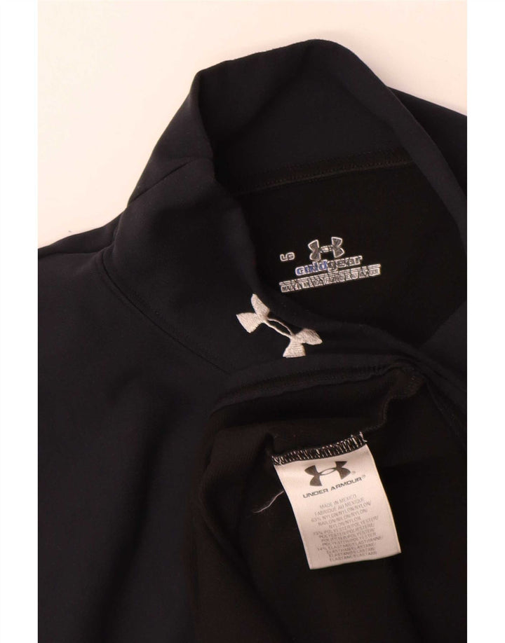 Under Armour Masculino Cold Gear Top Manga Longa Grande Nylon Preto