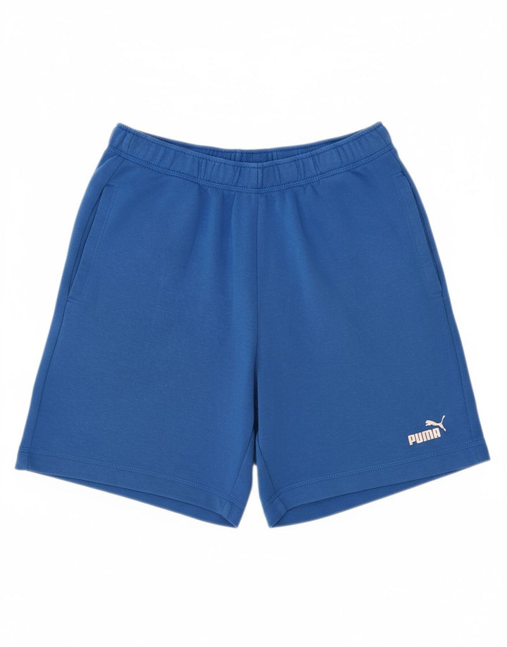 Shorts esportivos masculinos PUMA azul médio
