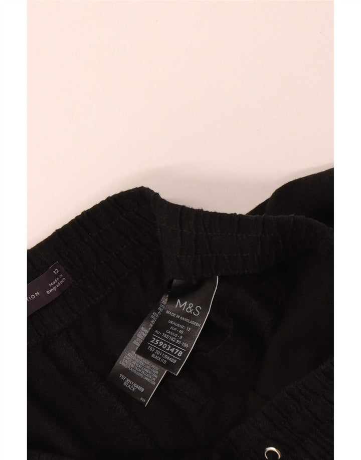 Shorts Chino Feminino Marks & Spencer Reino Unido 12 Médio W30 Linho Preto