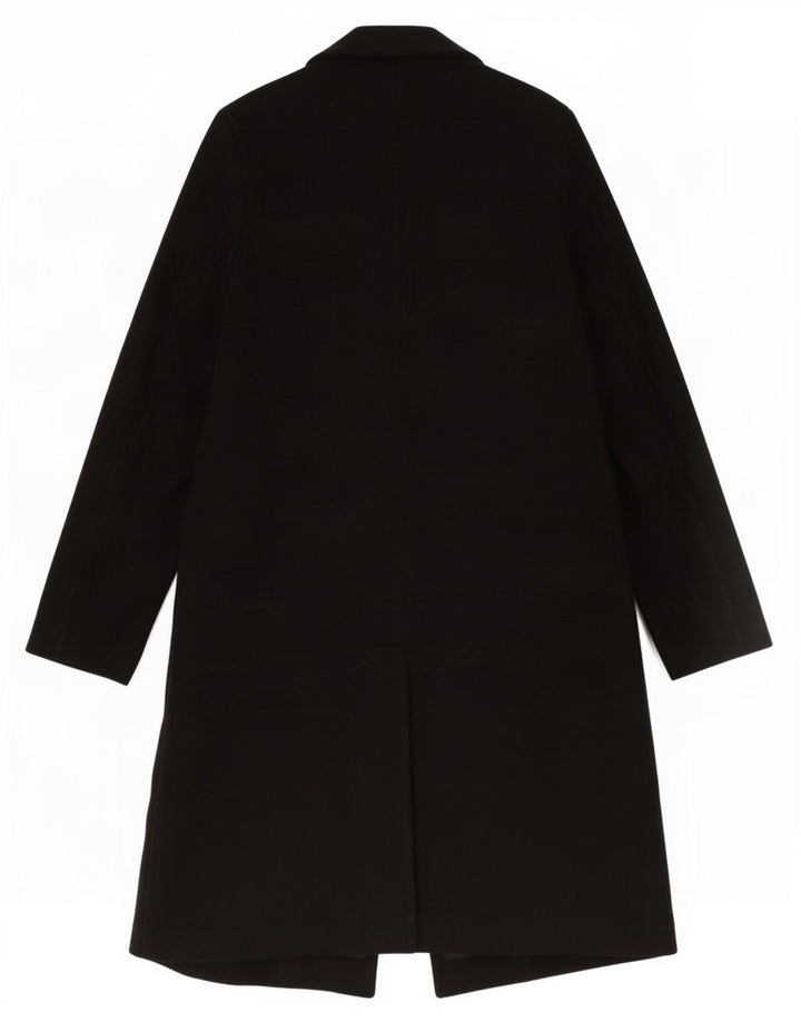 Sobretudo feminino Zara UK 10 pequeno poliéster preto