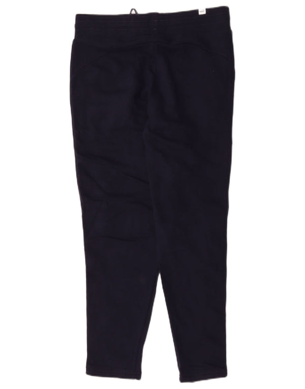 Calça feminina Puma UK 10 pequena W27 L28 azul marinho colorblock