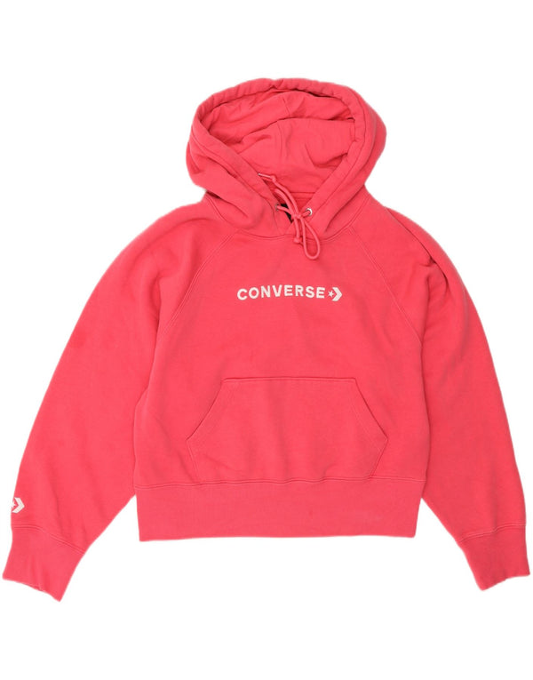 Converse feminino gráfico moletom com capuz UK 18 XL algodão rosa