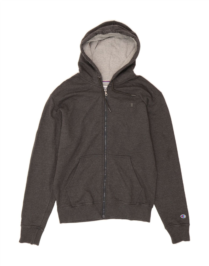 CHAMPION Mens Zip Hoodie Sweater Medium Grey Cotton Vintage Champion and Second-Hand Champion from Messina Hembry 