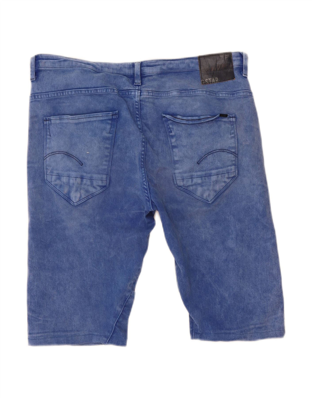 Shorts jeans masculino G-STAR W31 algodão azul médio