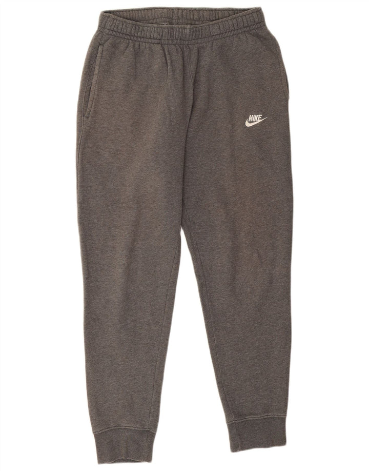 Calça de treino masculina Nike Joggers cinza médio algodão manchado