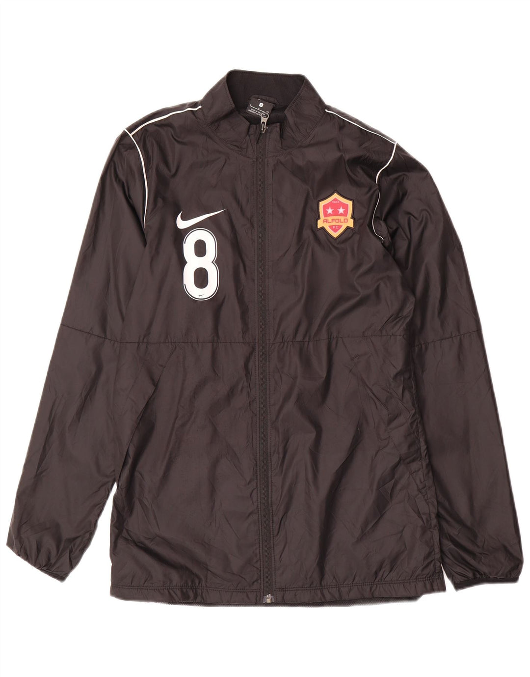 Jaqueta de chuva masculina Nike Graphic pequena preta poliéster