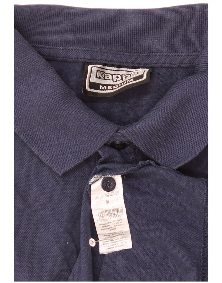 Camisa polo masculina Kappa de algodão azul marinho médio