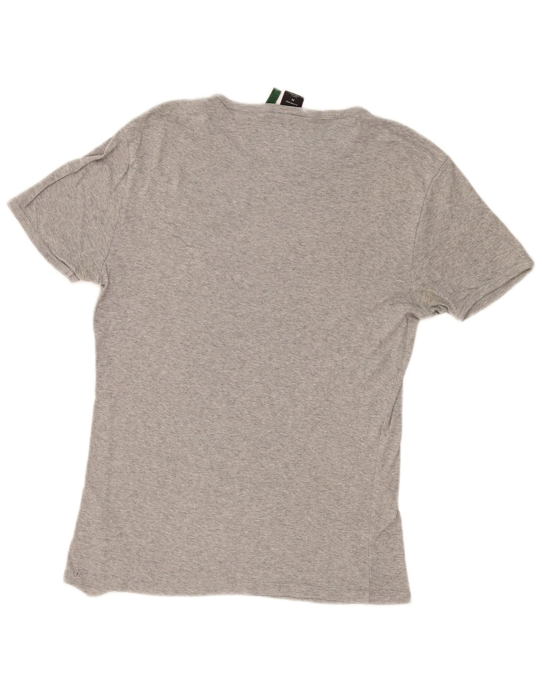 Camiseta masculina G-Star Top algodão manchado cinza médio