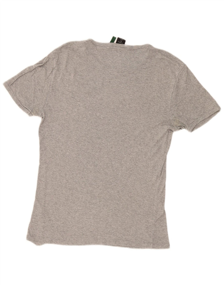 Camiseta masculina G-Star Top algodão manchado cinza médio