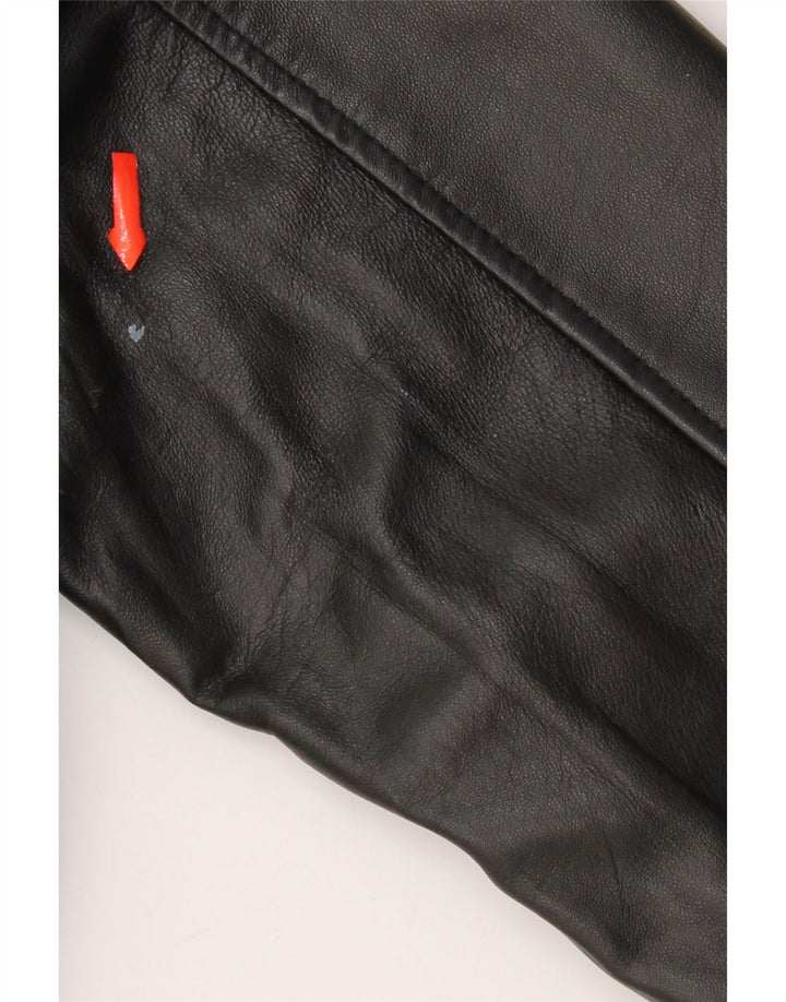Jaqueta masculina de couro bomber Conbipel IT 48 couro preto médio