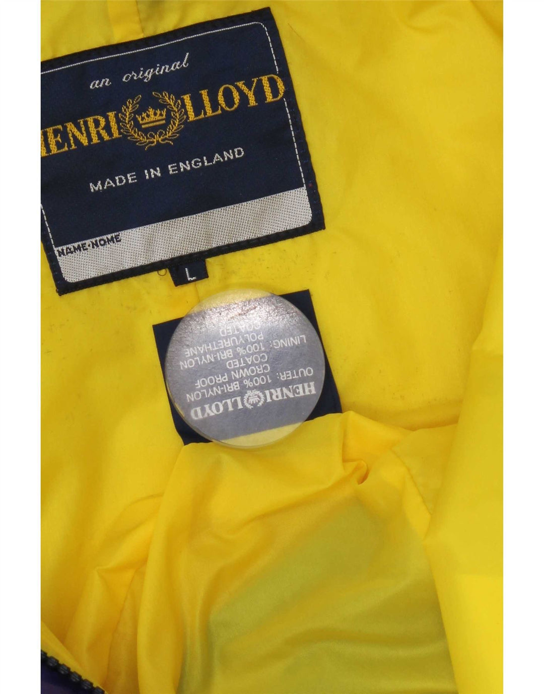 Jaqueta de chuva feminina Henri Lloyd UK 40 grande bloco colorido multicolorido