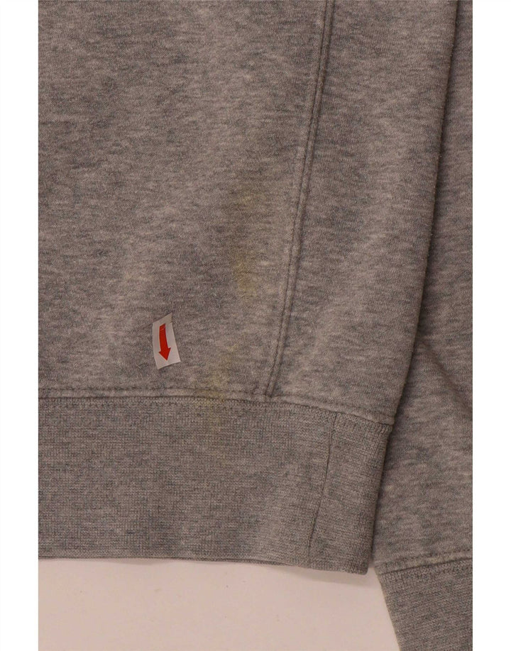 Moletom masculino Nike Jumper cinza médio algodão manchado