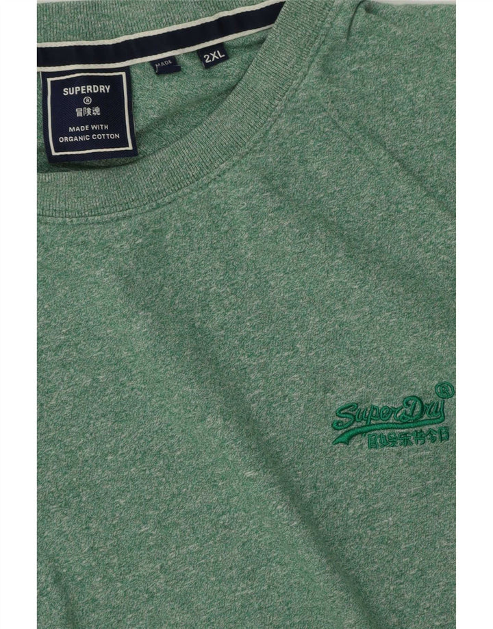 Camiseta masculina Superdry Top 2XL algodão verde