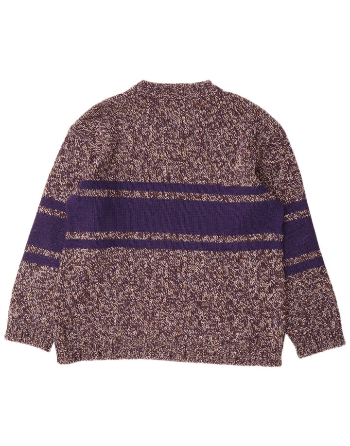 Suéter masculino Levi's com decote em V grande bloco colorido cinza poliacrílico
