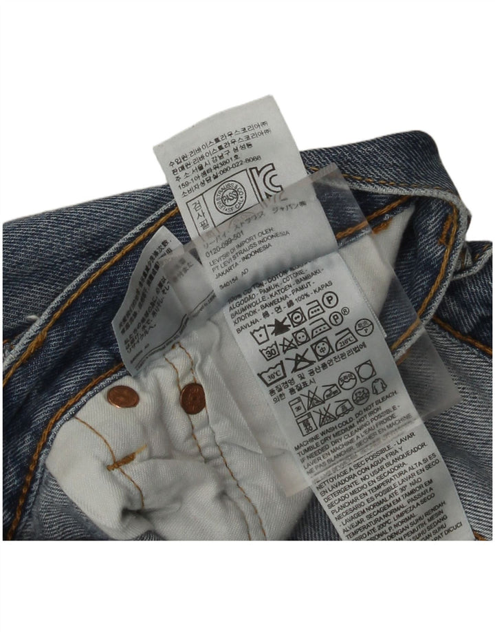 Levi's Masculino 501 Straight Jeans W36 L32 Azul Algodão