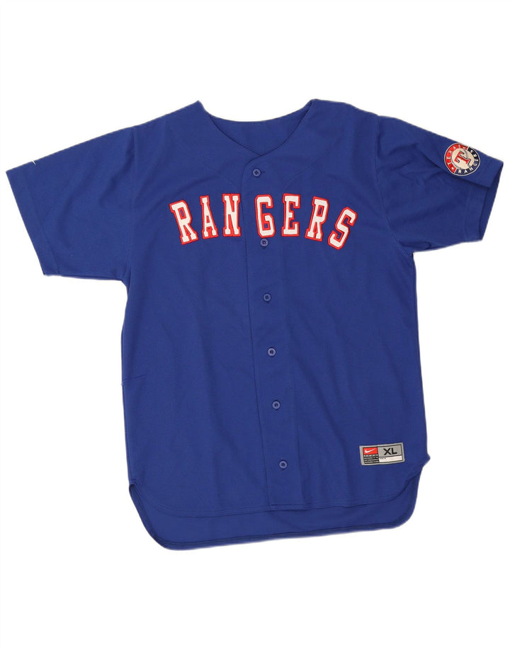 Top Nike Boys Rangers Graphic Jersey 13-14 Anos XL Azul Poliéster