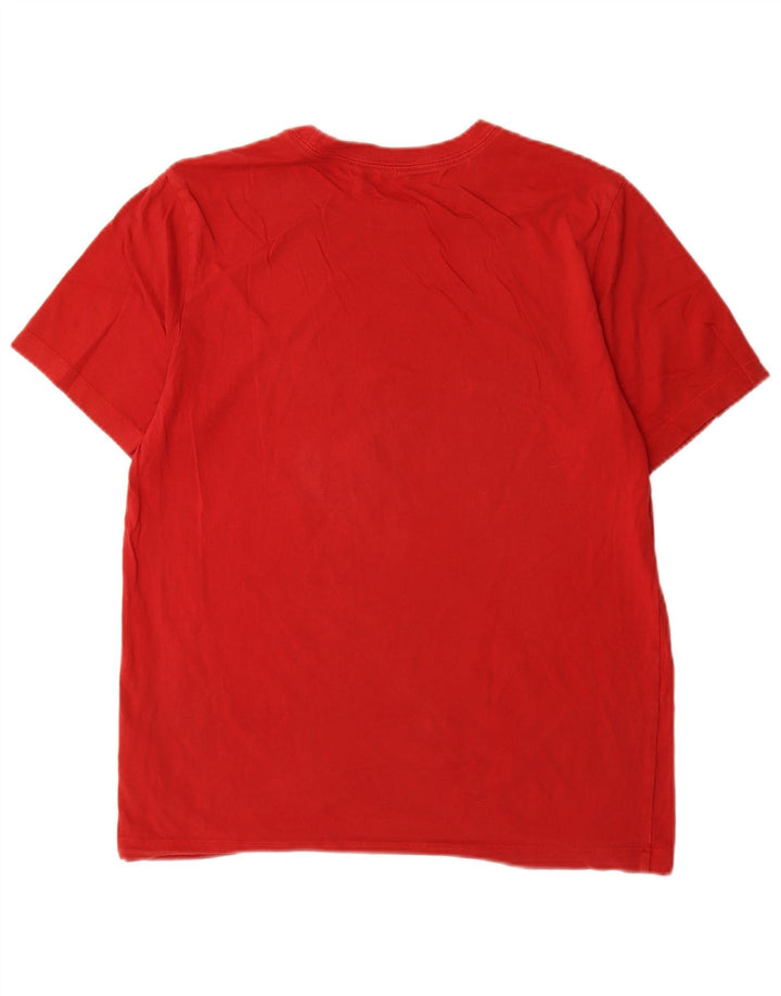 Camiseta Jordan masculina gráfica Top médio algodão vermelho