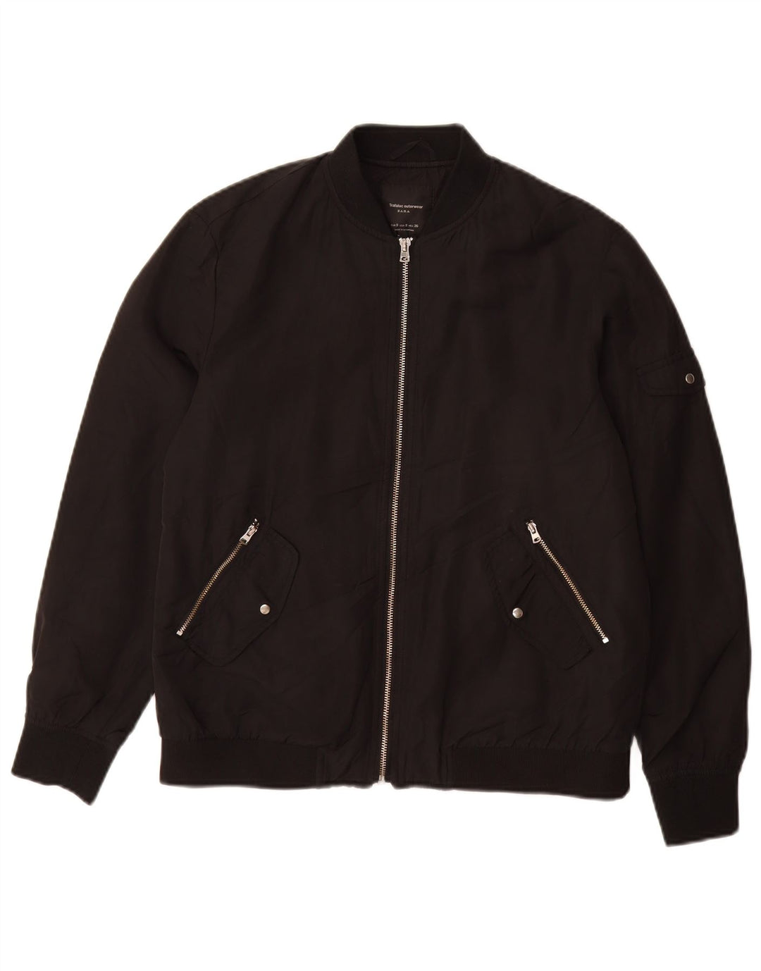 Jaqueta bomber feminina ZARA UK 10 pequena preta