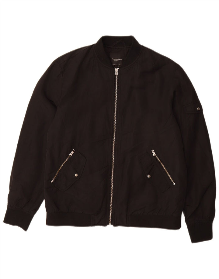 Jaqueta bomber feminina ZARA UK 10 pequena preta