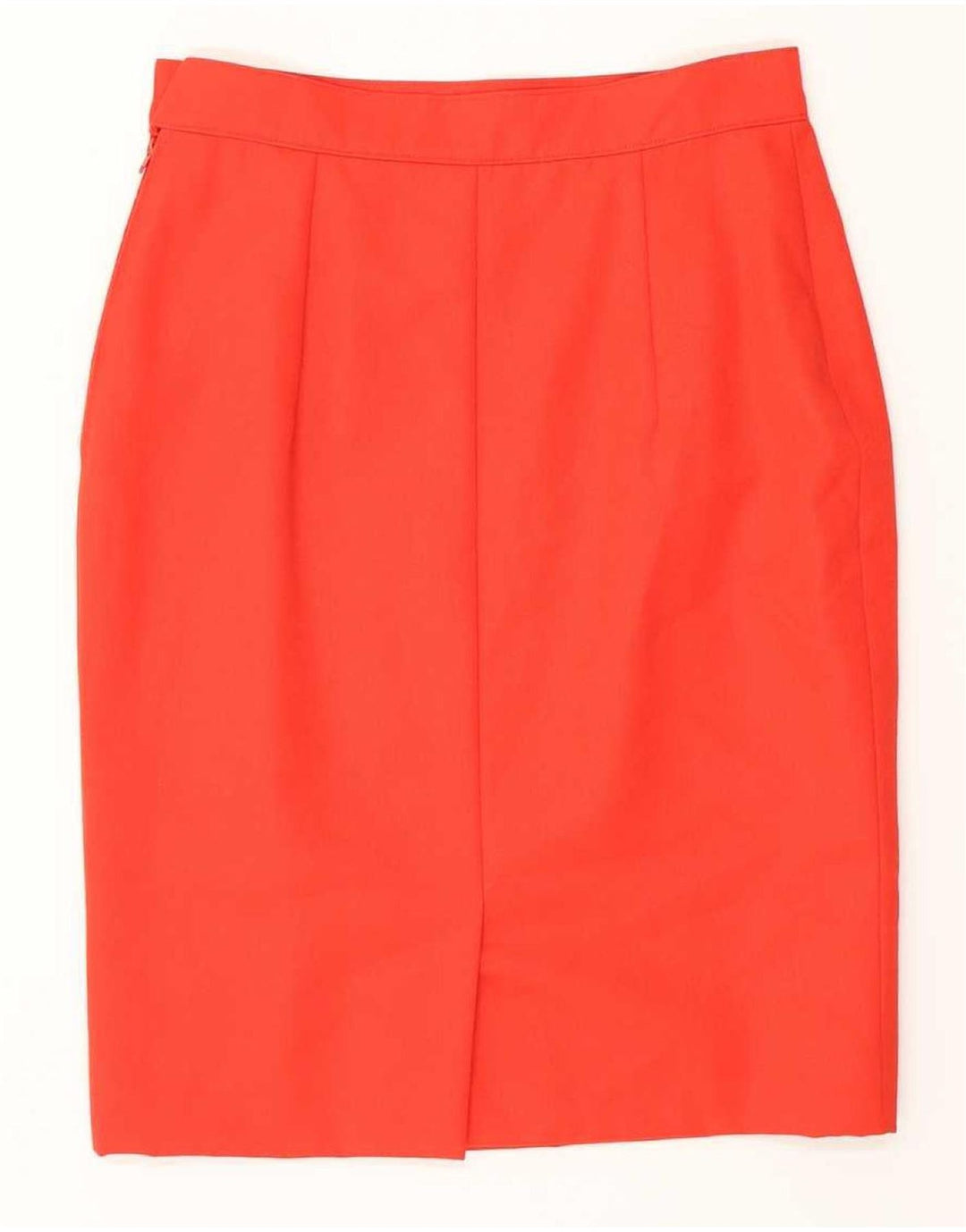 Conjunto de saia feminina vintage de 6 botões e 2 peças Reino Unido 12 médio W28 vermelho