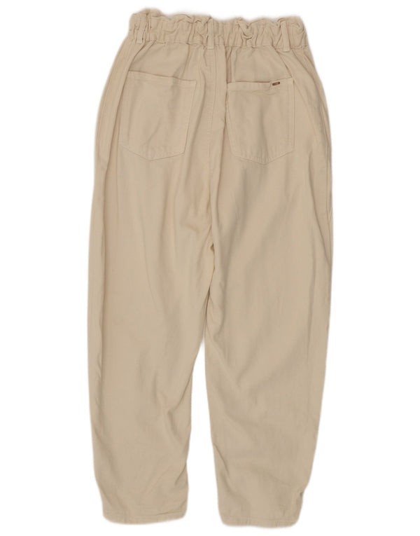Calça jeans feminina cintura alta Zara EU 40 médio W30 L25 algodão bege