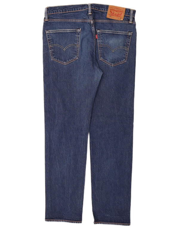 Calça jeans masculina Levi's 502 Slim Tapered W33 L32 azul algodão