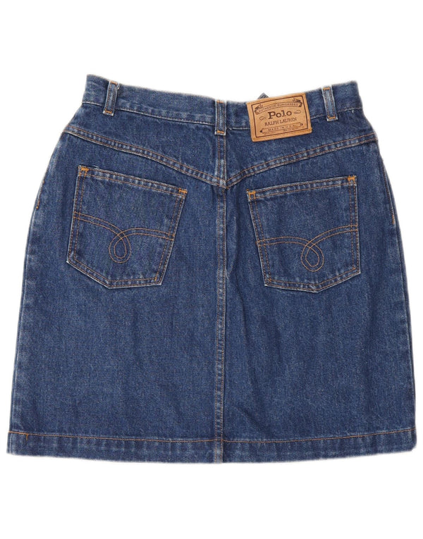 Saia jeans Ralph Lauren para meninas 10-11 anos W26 algodão azul