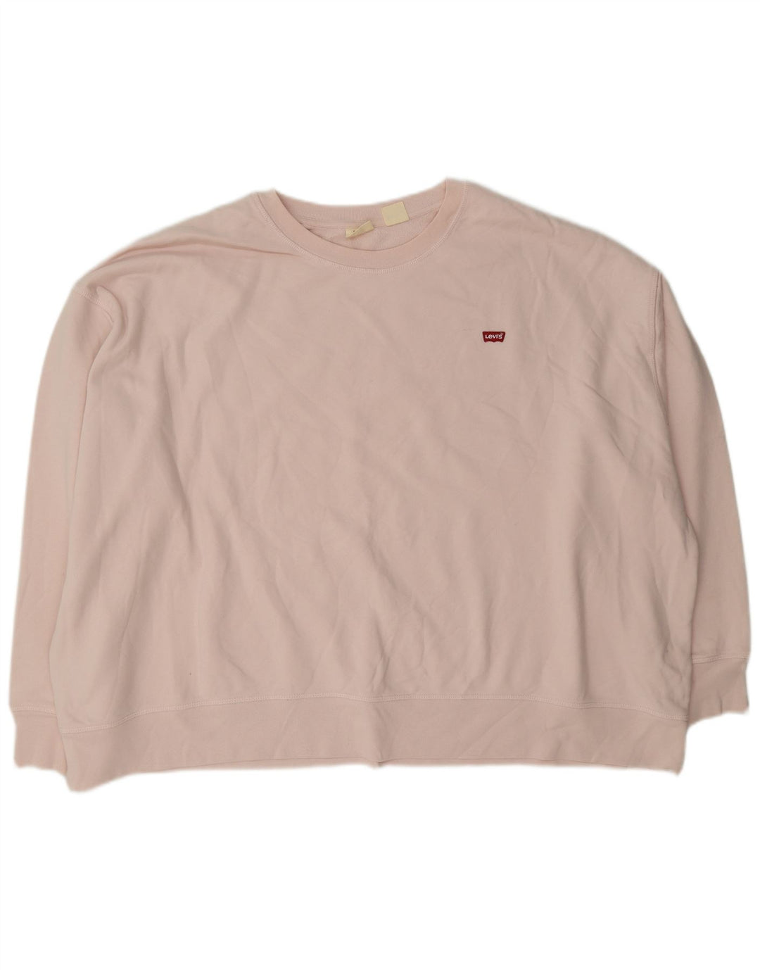 Moletom feminino Levi's Jumper UK 24 4XL algodão rosa