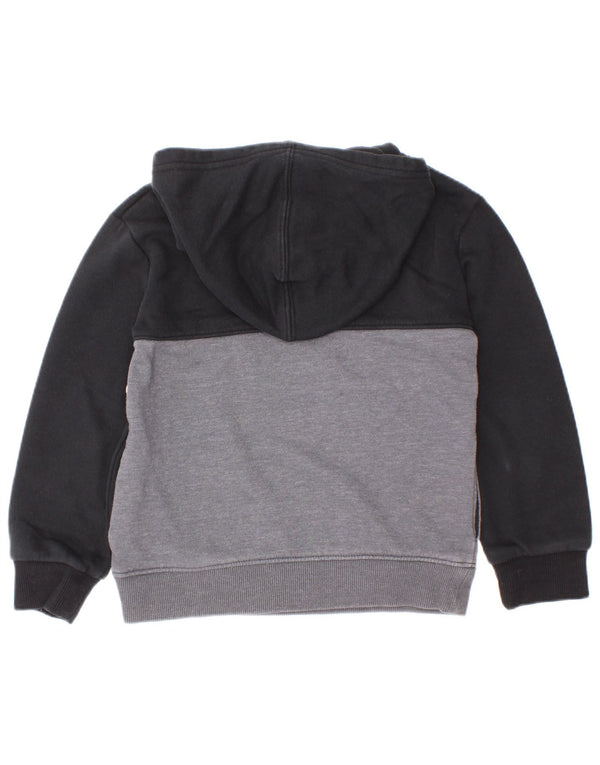 Suéter com capuz gráfico Under Armour Boys 4-5 anos preto colorblock algodão