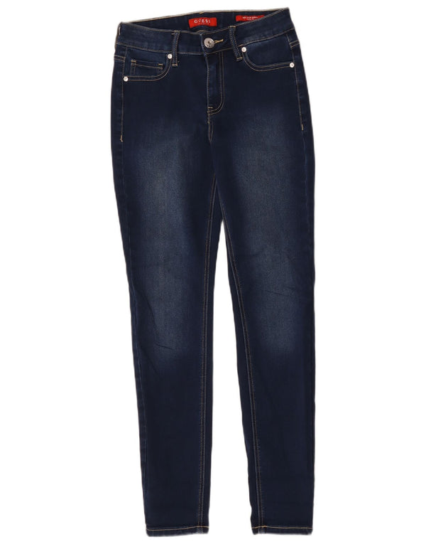 Guess Womens Tahiana Calça Jeans Skinny De Cintura Alta W24 L27 Azul Marinho