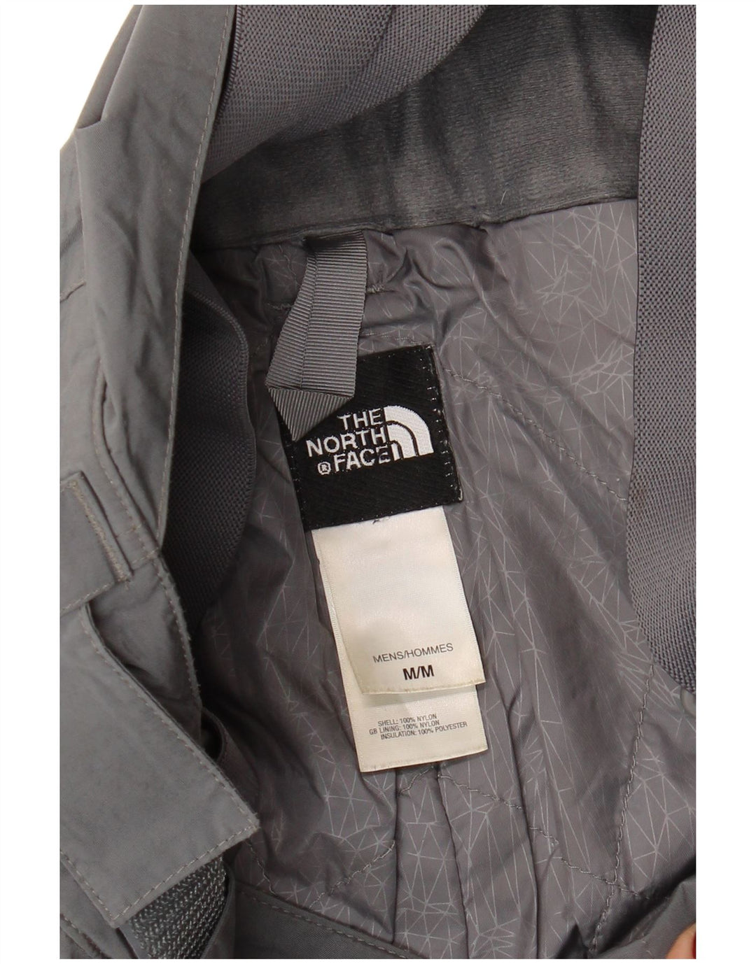 Calça de esqui masculina The North Face Dungarees cinza médio nylon