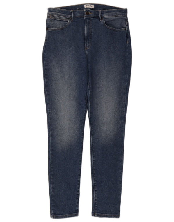 Calça jeans skinny Wrangler feminina de cintura alta W31 L29 algodão azul