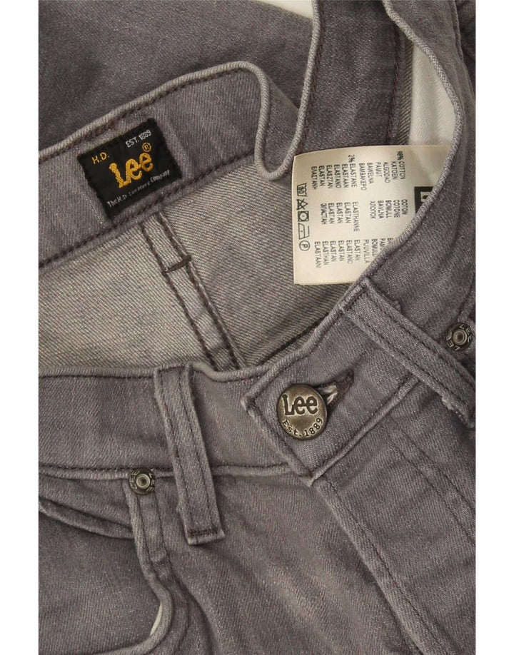 Lee Mens Daren Straight Jeans W31 L32 Algodão Cinza