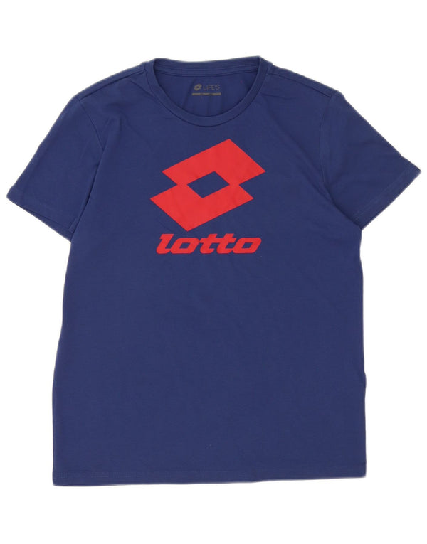Camiseta gráfica Lotto Boys Life's Top 13-14 anos grande azul