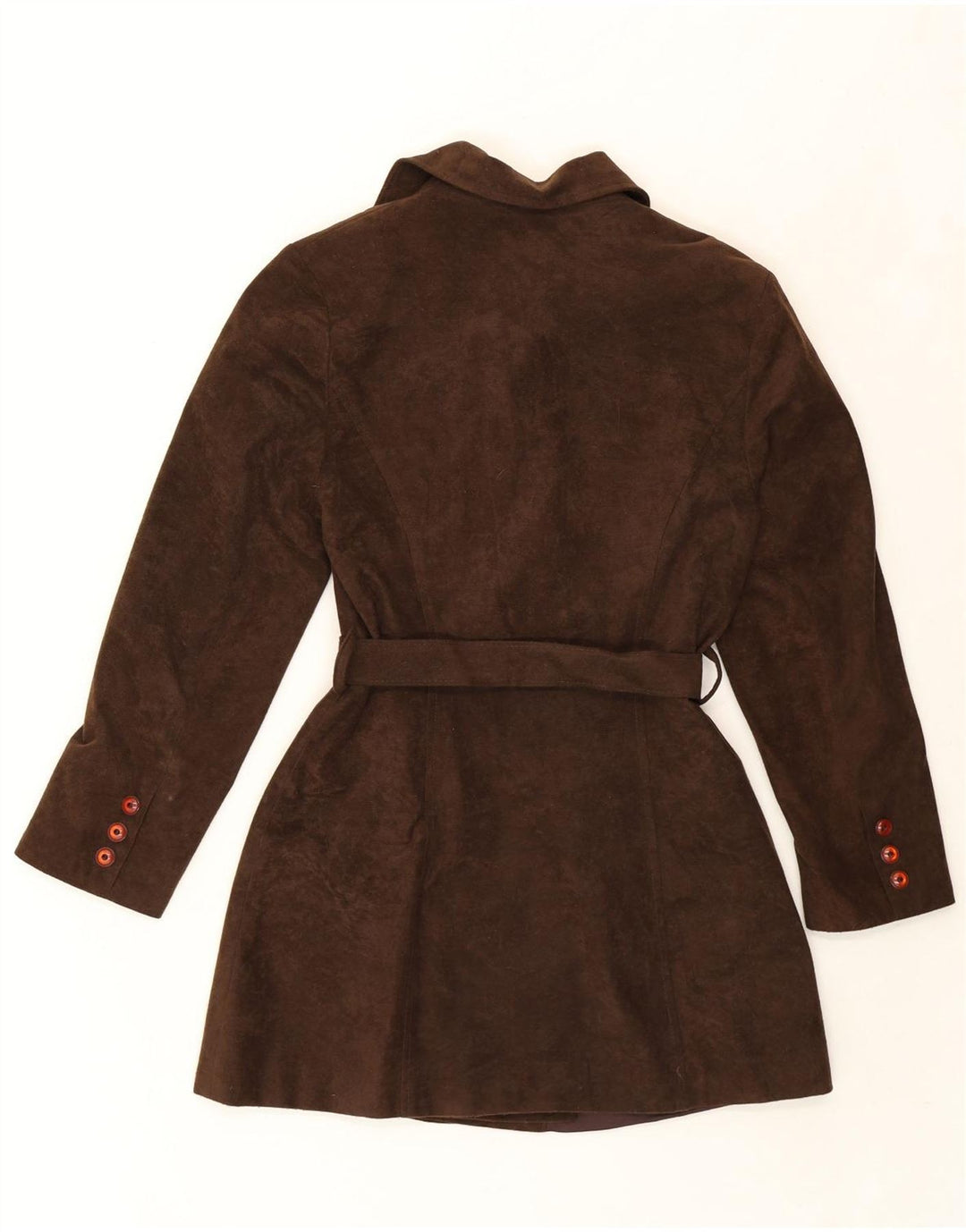 VINTAGE Womens Trench Coat UK 12 Medium Brown Vintage Vintage and Second-Hand Vintage from Messina Hembry 