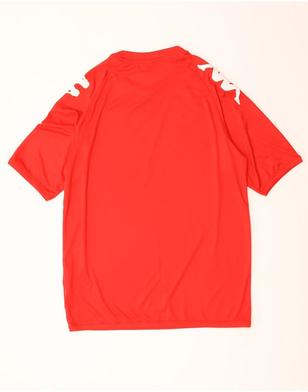 Camiseta gráfica masculina Kappa Top grande poliéster vermelho