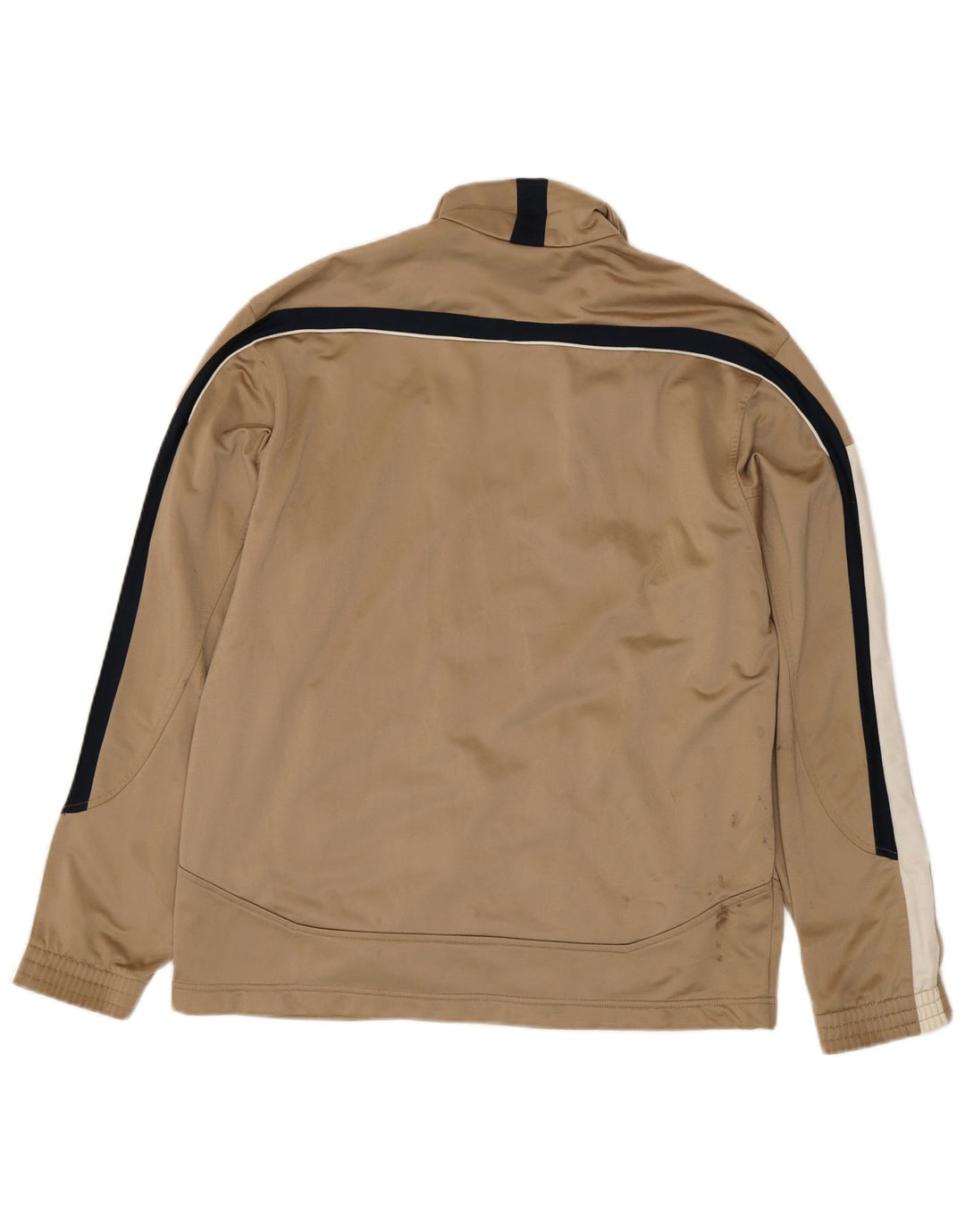 Diadora Mens Tracksuit Top Jacket UK 42 Grande Beige Colourblock Poliéster