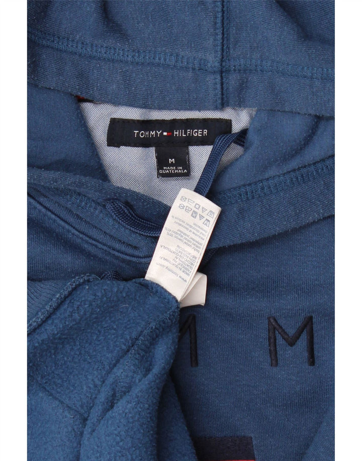 Tommy Hilfiger moletom com capuz gráfico masculino médio algodão azul marinho