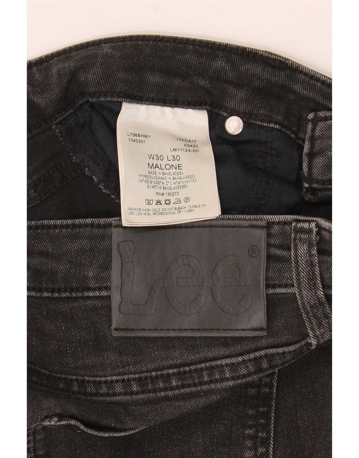 Lee Mens Malone Slim Jeans W30 L30 Algodão Preto