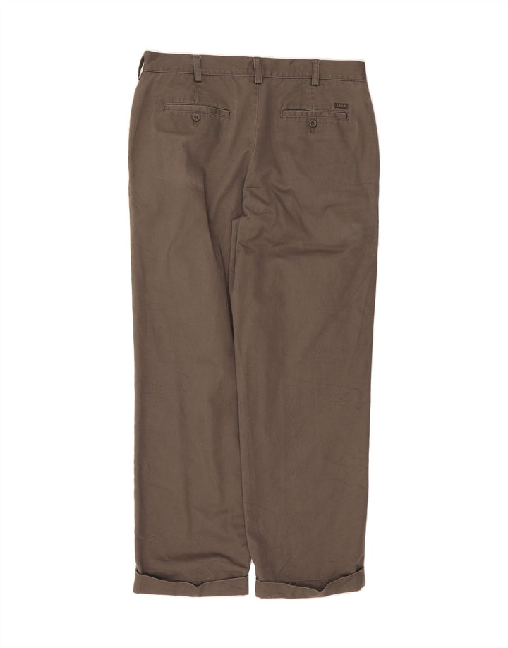IZOD Mens Classic Fit Pegged Chino Trousers W36 L32 Grey Cotton Vintage Izod and Second-Hand Izod from Messina Hembry 