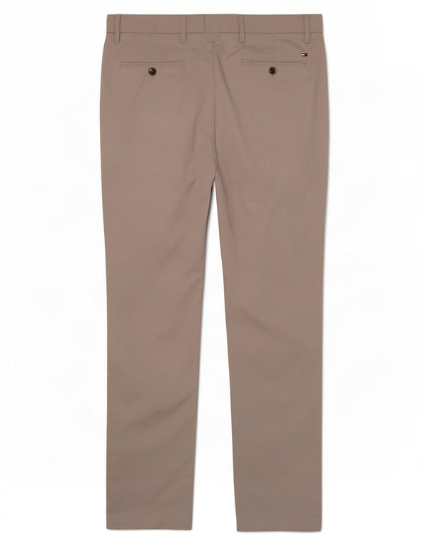 Tommy Hilfiger Calça Chino Masculina Reta W34 L31 Algodão Cinza