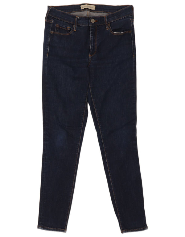 Jeans skinny feminino Gap US 6 médio W28 L27 algodão azul marinho