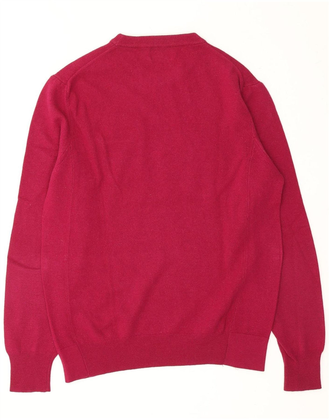 REFRIGIWEAR Mens Crew Neck Jumper Sweater Medium Burgundy Wool Vintage Refrigiwear and Second-Hand Refrigiwear from Messina Hembry 