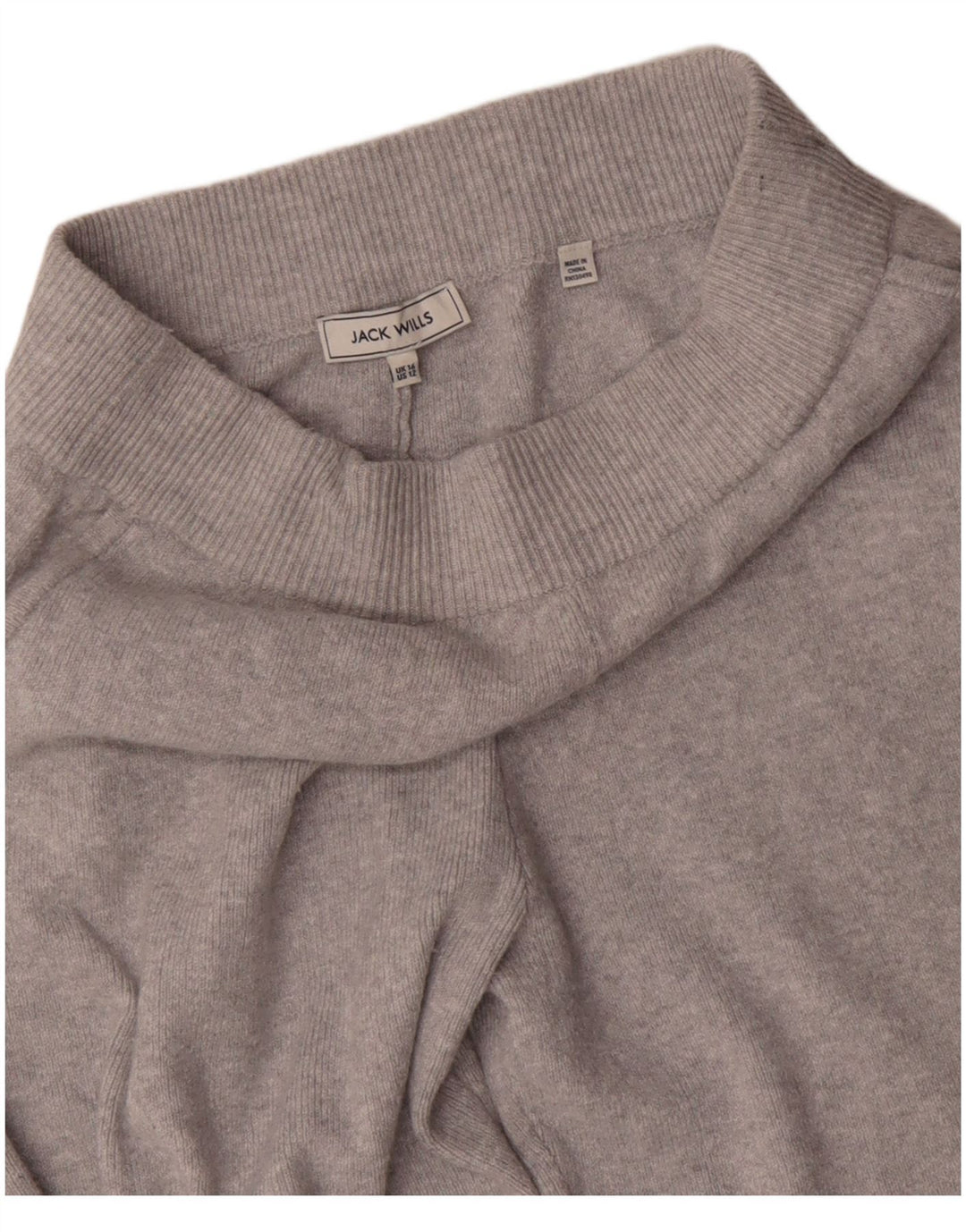 Calça de treino feminina JACK WILLS Joggers UK 16 grande cinza poliéster